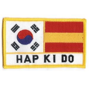 Escudo bandera Coreana-Española con Hapkido