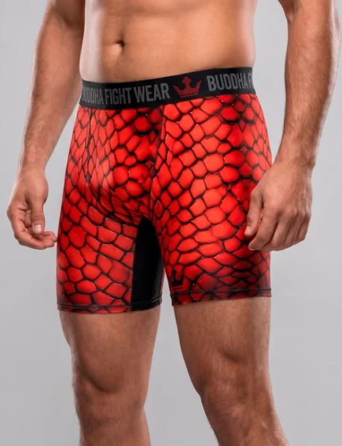 Short Lycra Snake Red